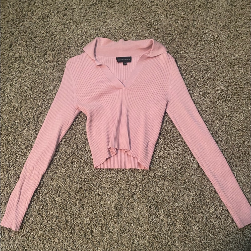 Cotton Candy LA Longsleeve collared Top
